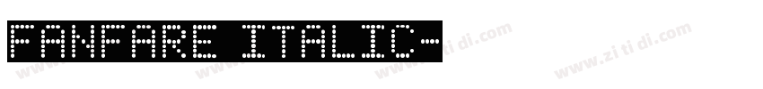 FANFARE Italic字体转换